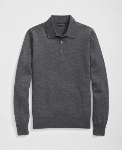 Ultimate Merino Wool Polo Sweater, image 1