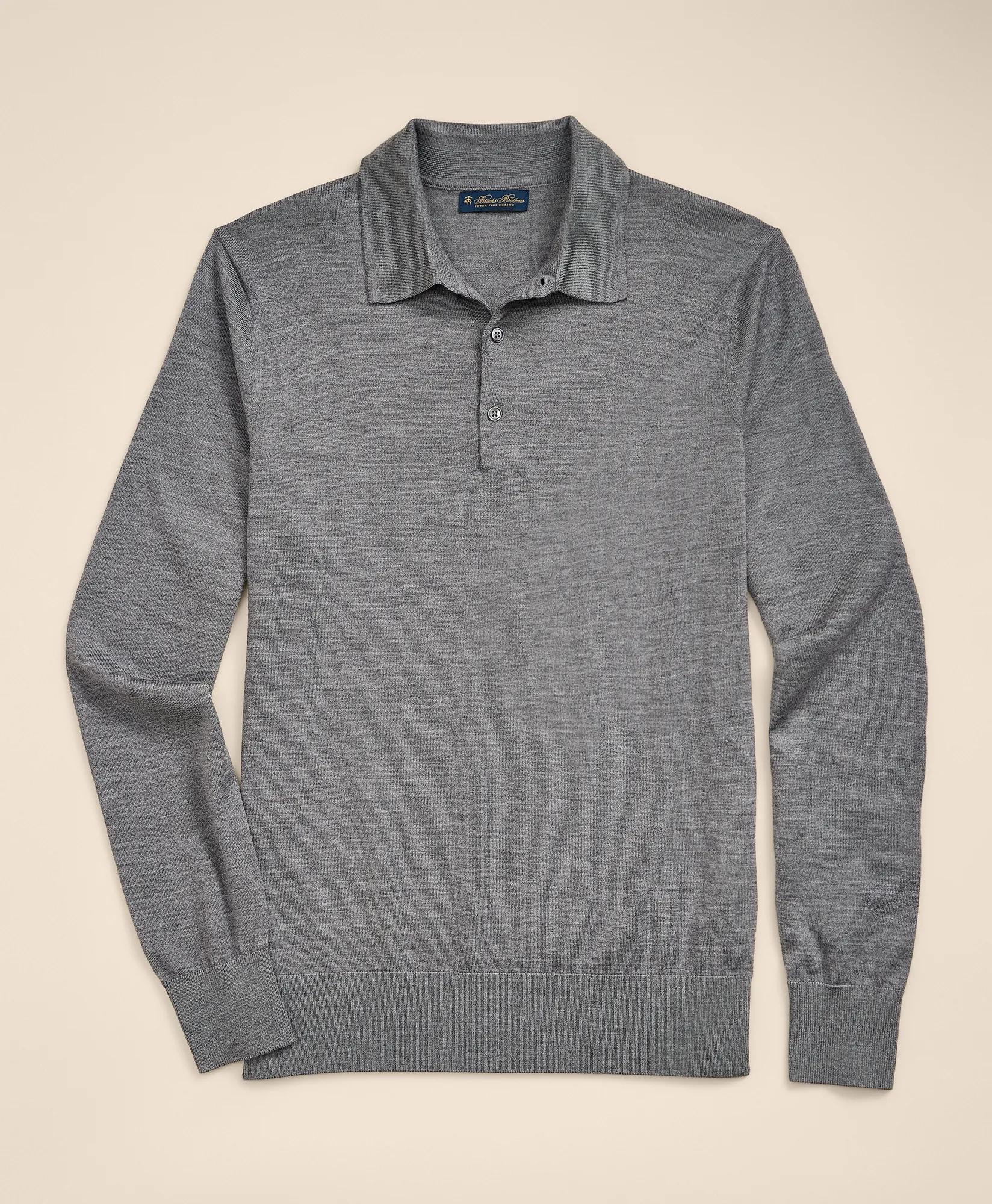 Ultimate Merino Wool Polo Sweater, image 1