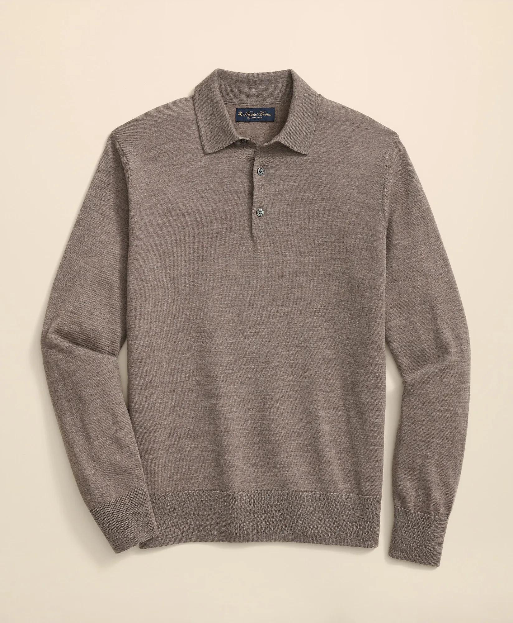 Ultimate Merino Wool Polo Sweater, image 1