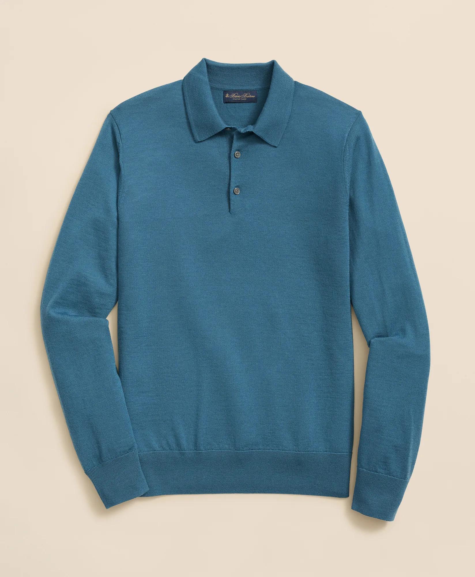 Ultimate Merino Wool Polo Sweater, image 1
