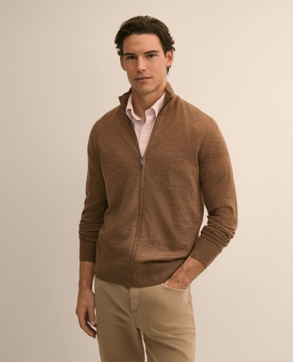 Ultimate Merino Wool Full Zip Sweater, image 1