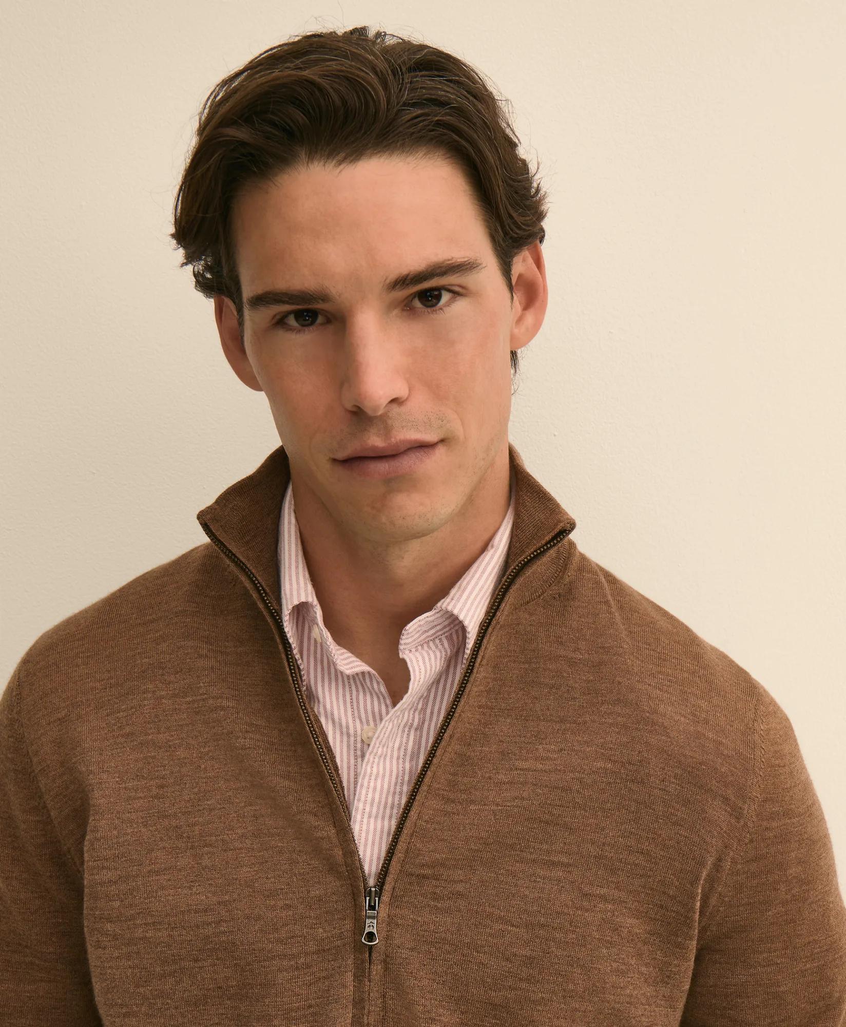 Ultimate Merino Wool Full Zip Sweater, image 2