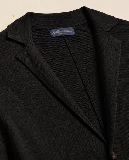 Sweater Blazer In Linen-Cotton Blend, image 2