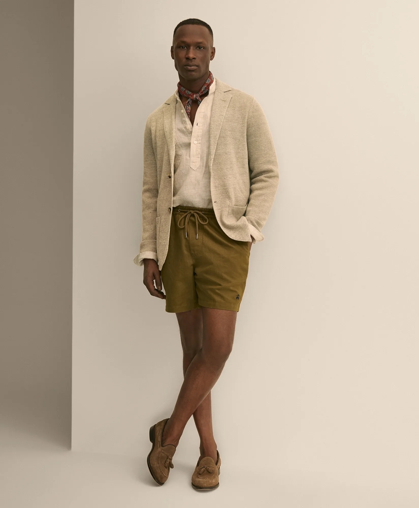 Sweater Blazer In Linen-Cotton Blend, image 2