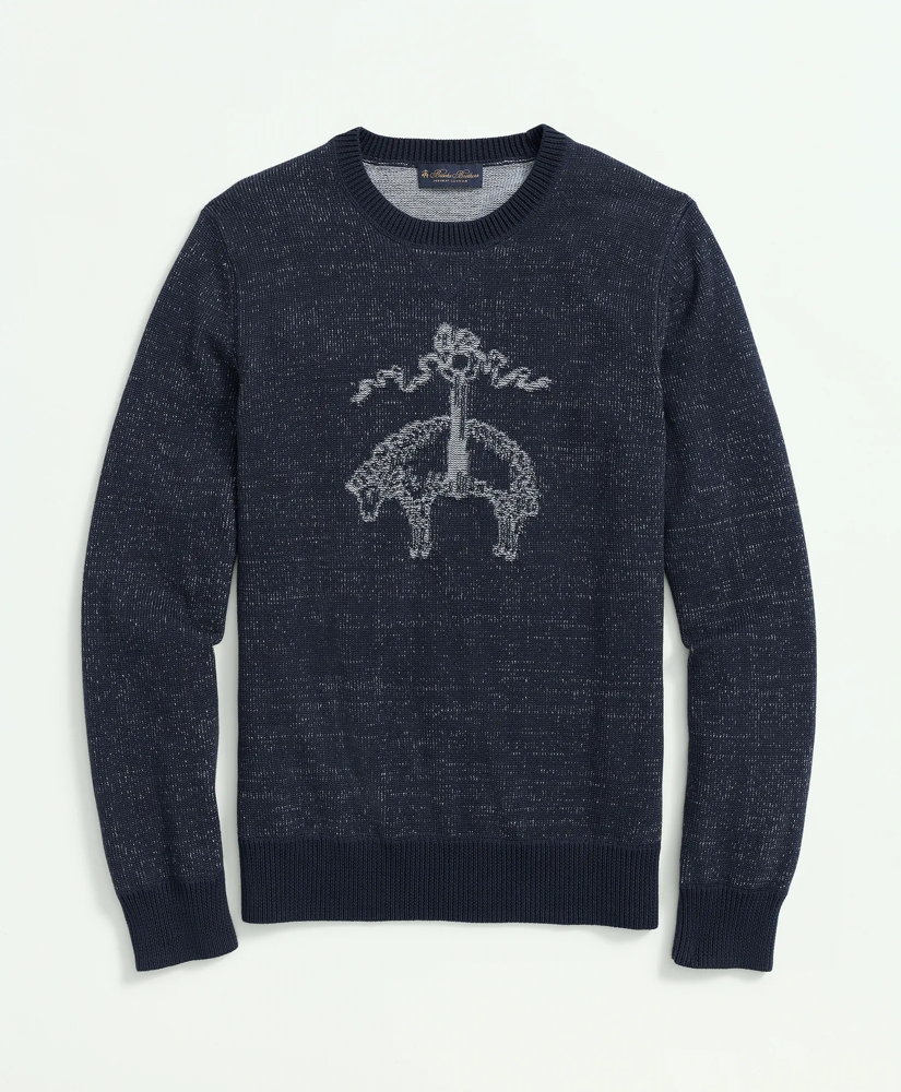 Supima® Cotton Braided Link Logo Sweater, image 1