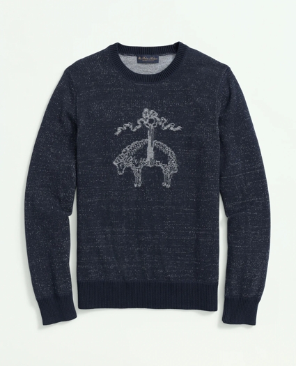 Supima® Cotton Braided Link Logo Sweater, image 1
