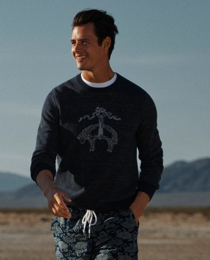 Supima® Cotton Braided Link Logo Sweater, image 4