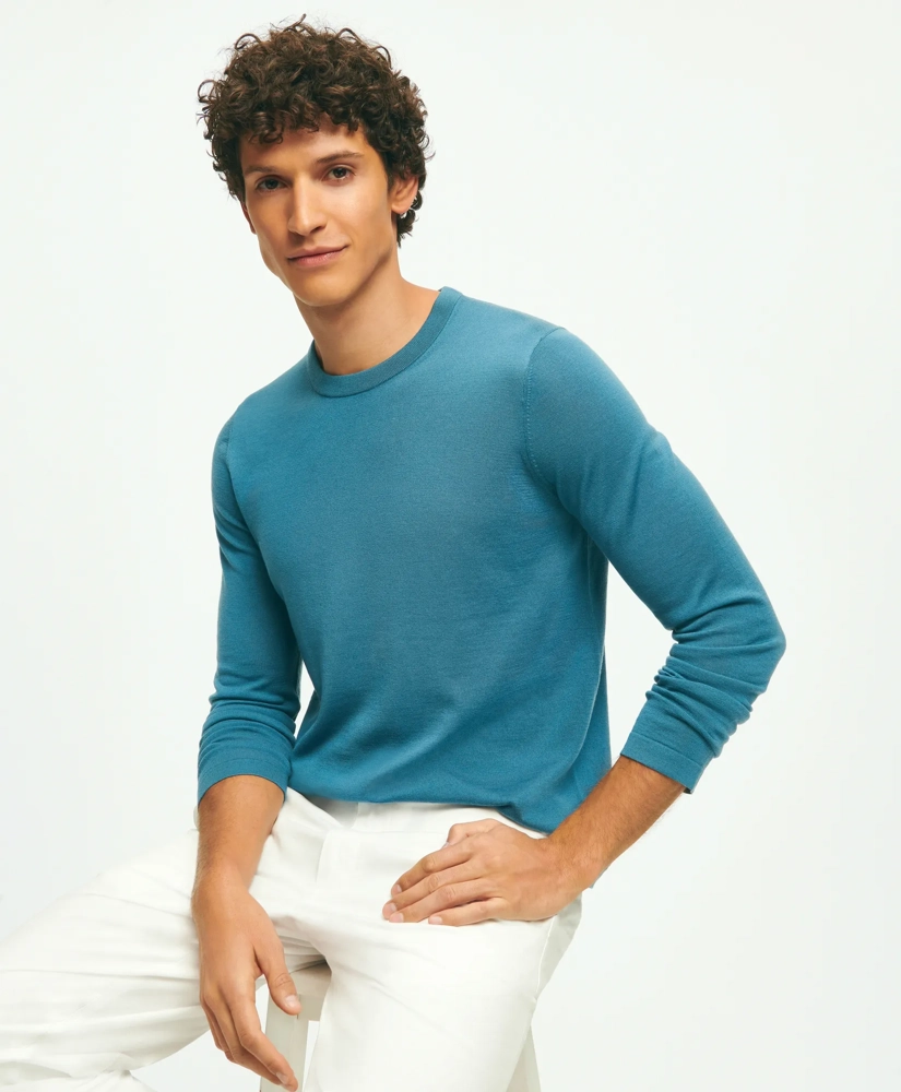 Lightweight Luxe All-Season Sweater, Crewneck