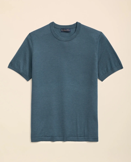 Lightweight Luxe All-Season Sweater, Short Sleeve Crewneck, image 1
