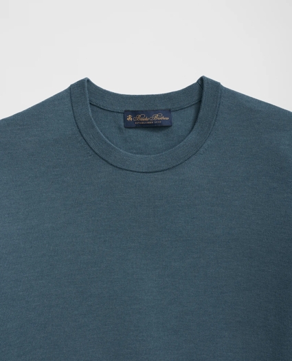 Lightweight Luxe All-Season Sweater, Short Sleeve Crewneck, image 2