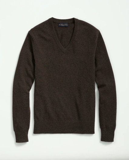 3-Ply Cashmere V-Neck Sweater, image 1