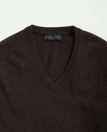 3-Ply Cashmere V-Neck Sweater, image 2