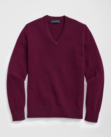 3-Ply Cashmere V-Neck Sweater, image 1