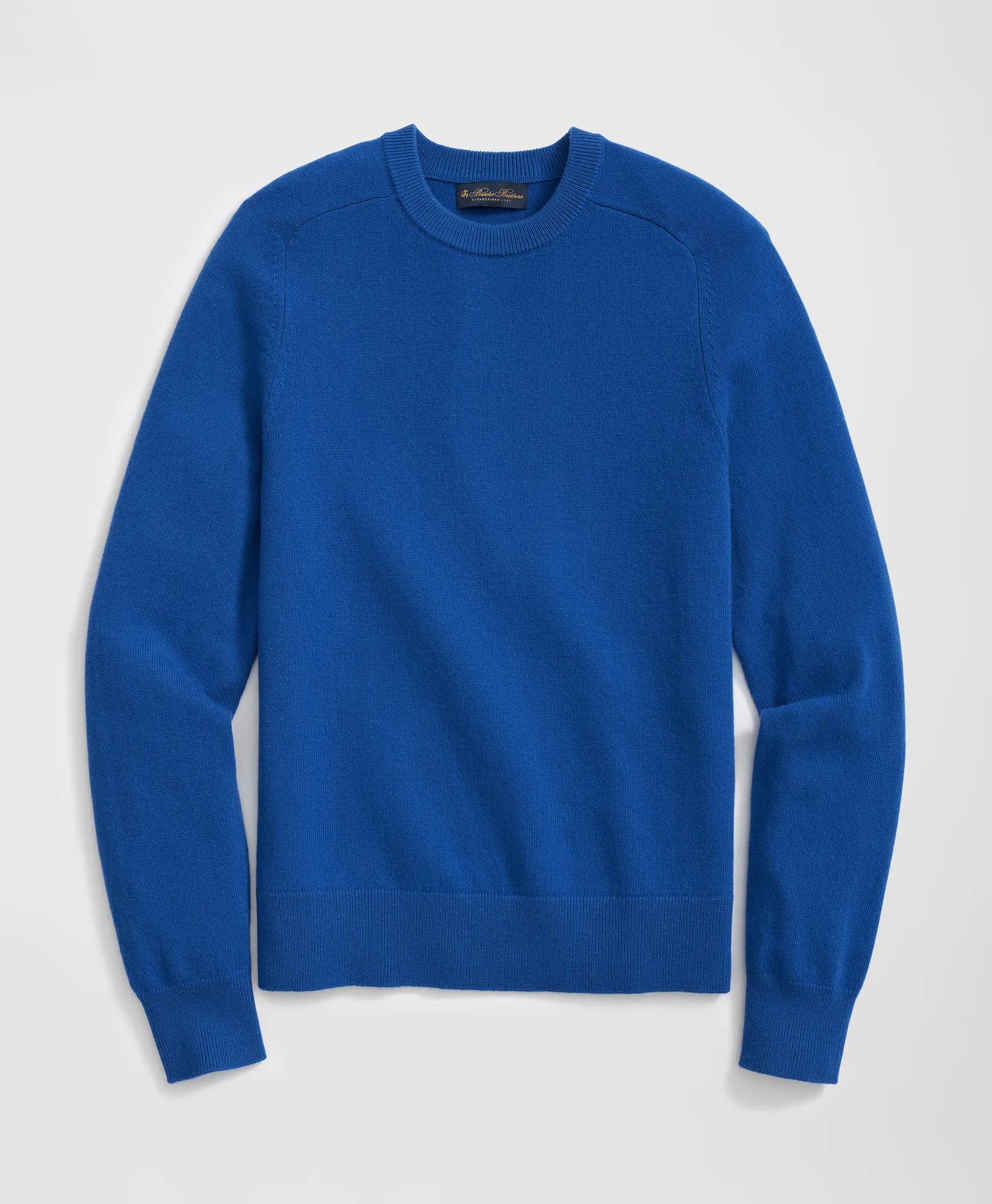 3-Ply Cashmere Crewneck Saddle Shoulder Sweater