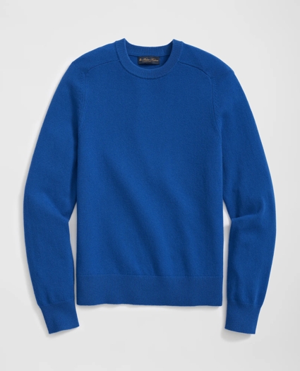 3-Ply Cashmere Crewneck Saddle Shoulder Sweater, image 1
