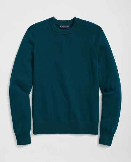 3-Ply Cashmere Crewneck Saddle Shoulder Sweater, image 1
