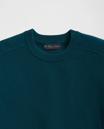 3-Ply Cashmere Crewneck Saddle Shoulder Sweater, image 2