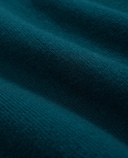 3-Ply Cashmere Crewneck Saddle Shoulder Sweater, image 3