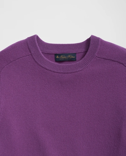 3-Ply Cashmere Crewneck Saddle Shoulder Sweater, image 2