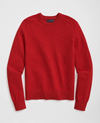 3-Ply Cashmere Crewneck Saddle Shoulder Sweater, image 1