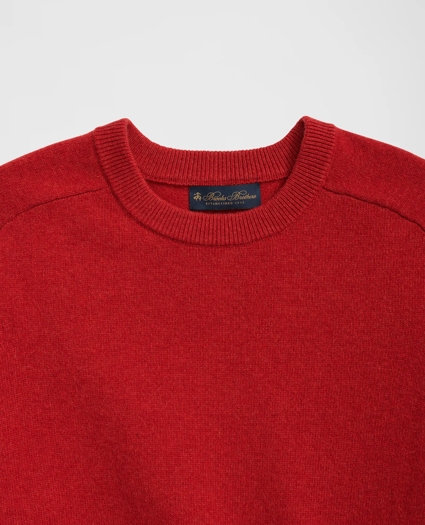 3-Ply Cashmere Crewneck Saddle Shoulder Sweater, image 2