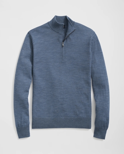 Fine Merino Wool Half-Zip Sweater, image 1