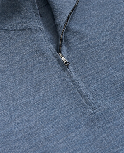 Fine Merino Wool Half-Zip Sweater, image 2