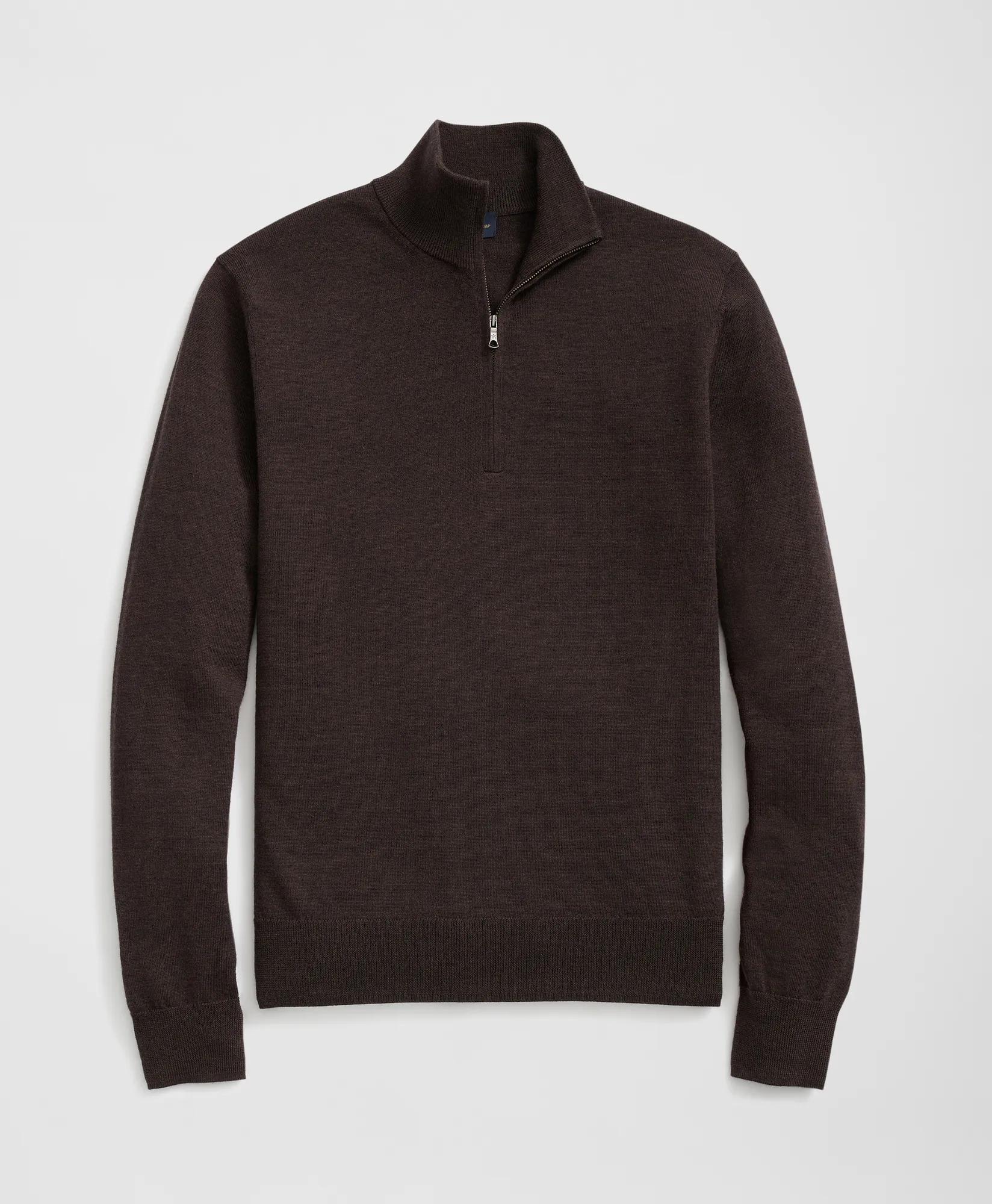 Fine Merino Wool Half-Zip Sweater