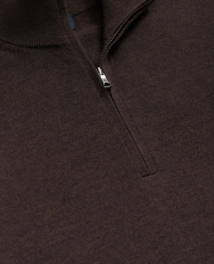 Fine Merino Wool Half-Zip Sweater, image 2