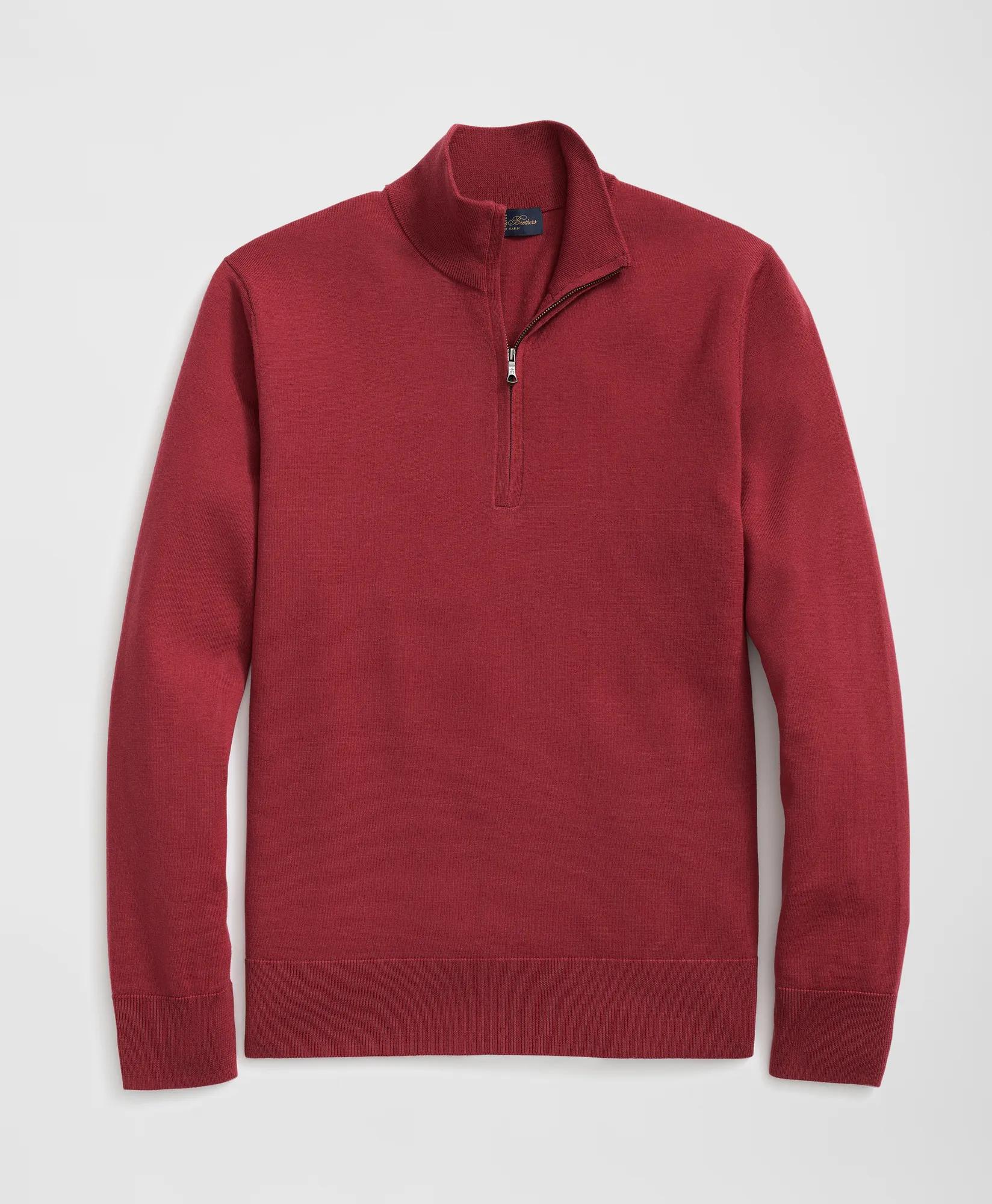 Fine Merino Wool Half-Zip Sweater