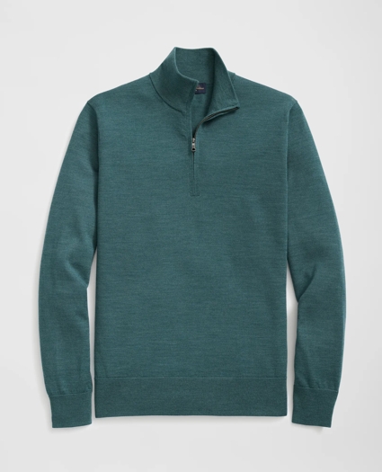 Fine Merino Wool Half-Zip Sweater, image 1