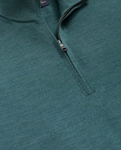 Fine Merino Wool Half-Zip Sweater, image 2