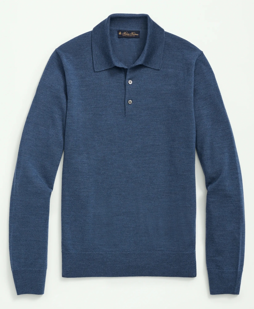 トップス BROOKS BROTHERS fine merino knit polo Ultimate Merino Wool Polo Sweater