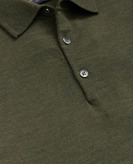 Fine Merino Wool Sweater Polo, image 2