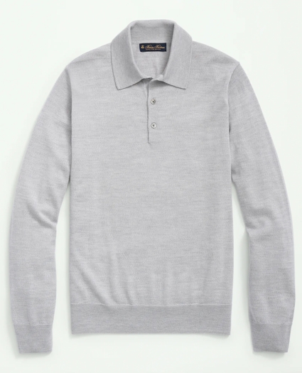 Fine Merino Wool Sweater Polo, image 1