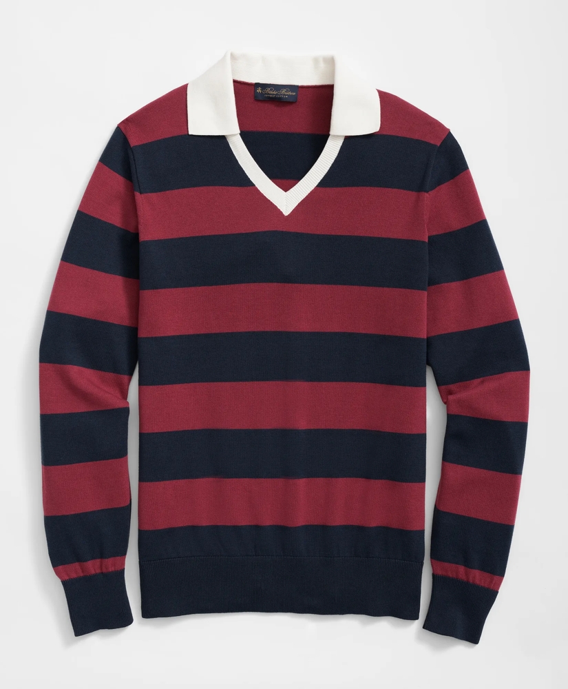 Supima® Cotton Short-Sleeve Polo Sweater