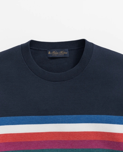 Striped Sweater In Supima® Cotton, image 2