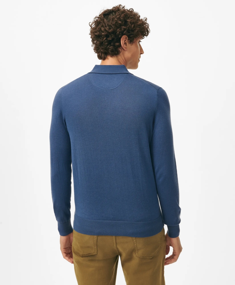 Luxe Polo Sweater In Cotton-Cashmere, image 3