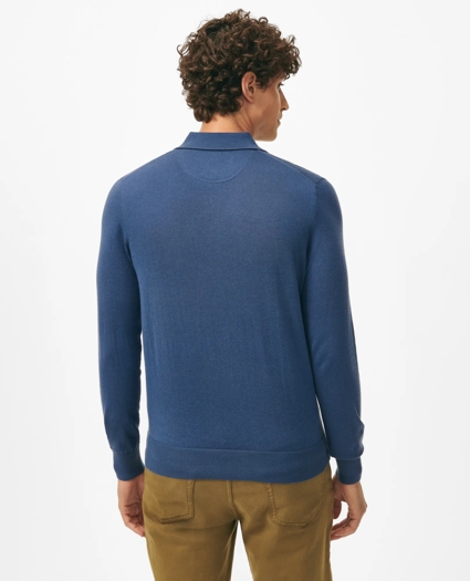Luxe Polo Sweater In Cotton-Cashmere, image 3