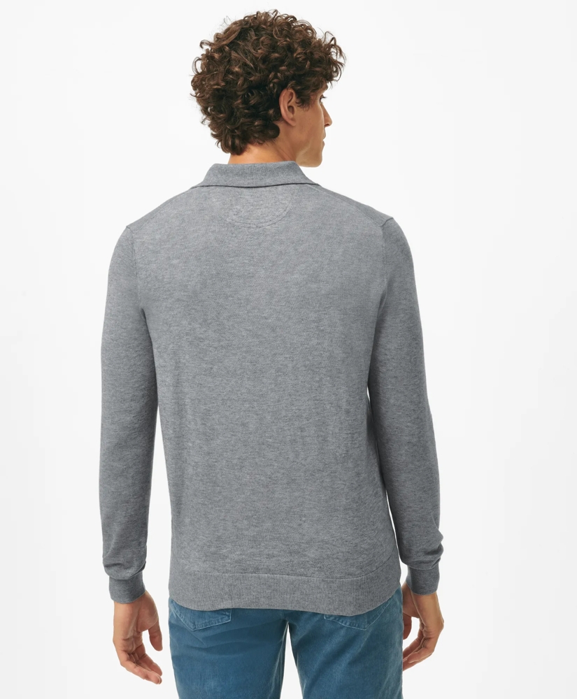 Luxe Polo Sweater In Cotton-Cashmere, image 3