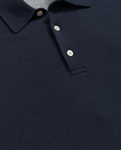 Luxe Polo Sweater In Cotton-Cashmere, image 2