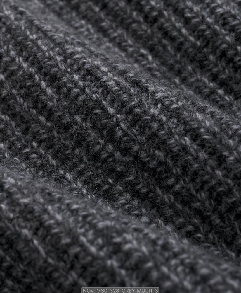 Turtleneck Sweater in English Rib Merino-Cashmere Blend, image 3
