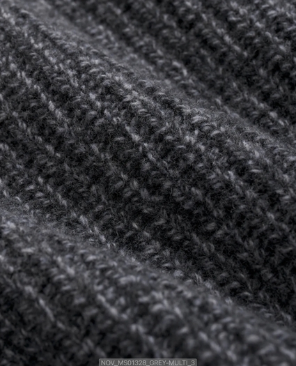 Turtleneck Sweater in English Rib Merino-Cashmere Blend, image 3