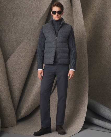 Turtleneck Sweater in English Rib Merino-Cashmere Blend, image 4