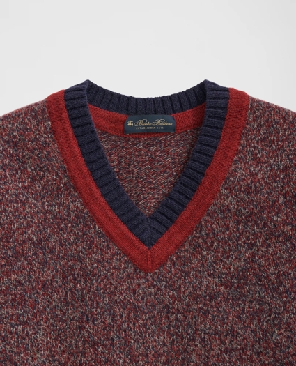 Tennis Sweater in Tweed Pattern Wool, image 2