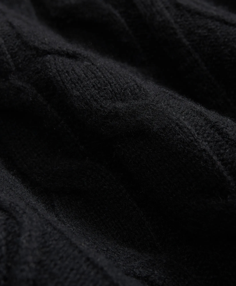 Merino Wool Polo Sweater in Aran Knit, image 3