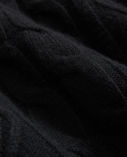 Merino Wool Polo Sweater in Aran Knit, image 3