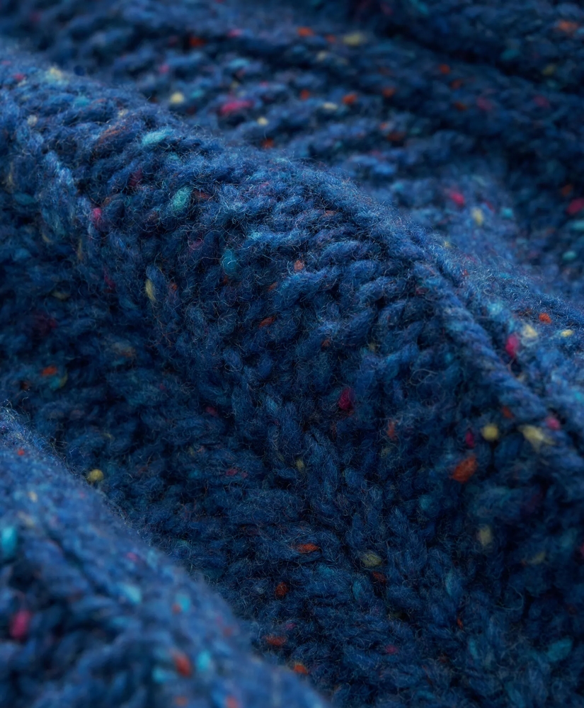Aran Knit Sweater in Donegal Merino Wool, image 3