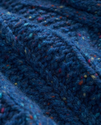Aran Knit Sweater in Donegal Merino Wool, image 3