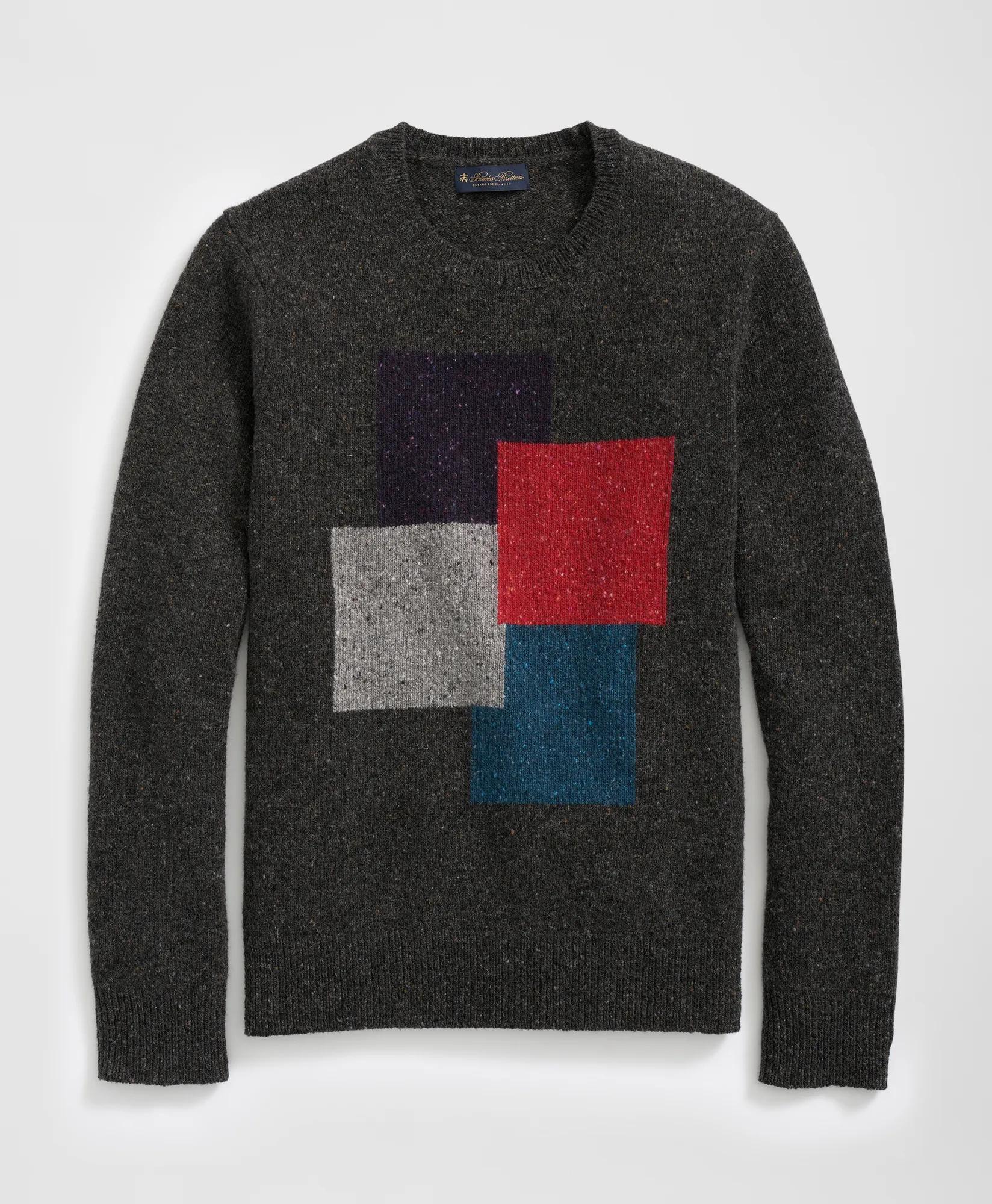 Colorblock Sweater in Merino Wool